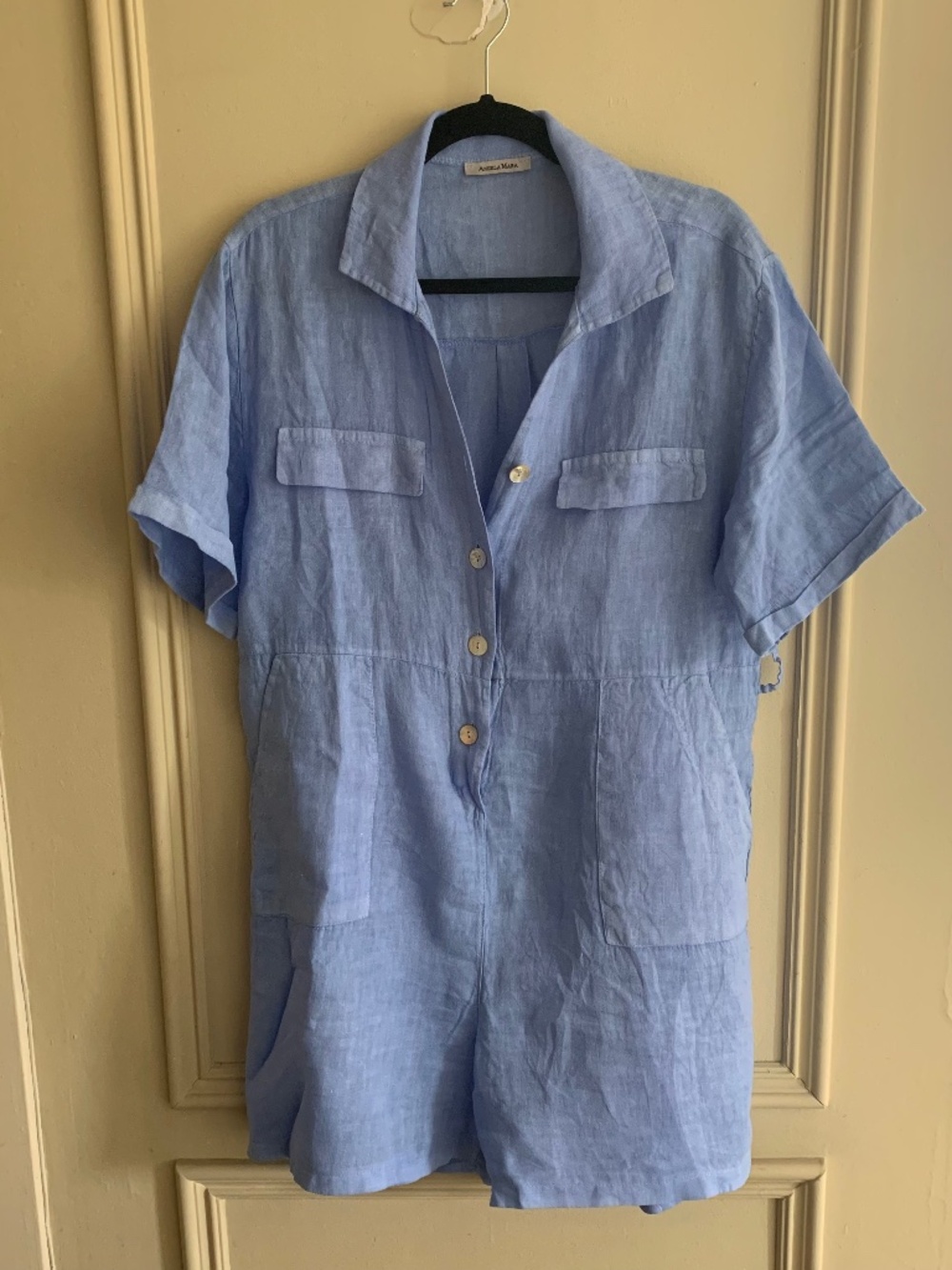 Adorable Linen Jumpsuit Shorts (M/L+)